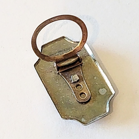 SQUARE DANCING VINTAGE SCARF CLIP - Picture 4 of 6